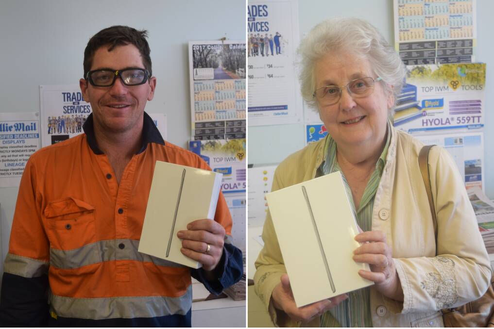 Jon Bostock and Jean French were the winners of the Collie Mail's Christmas giveaway competition.