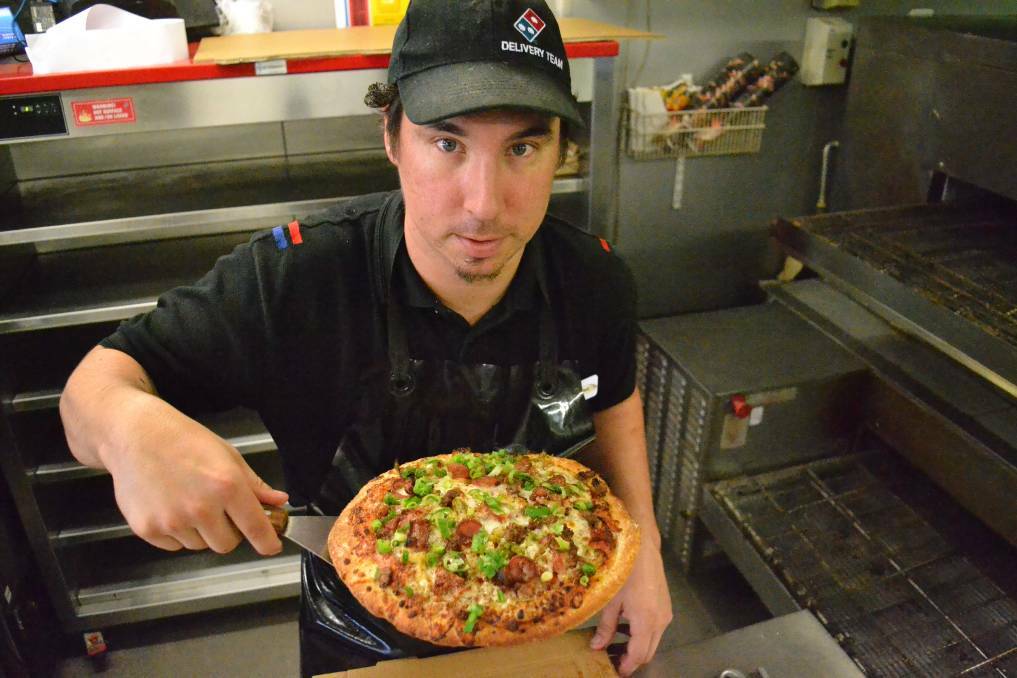 Domino's Collie franchisee Zen Frost said the store hopes to raise more than $5000 for the community this week. Photo: Breeanna Tirant.