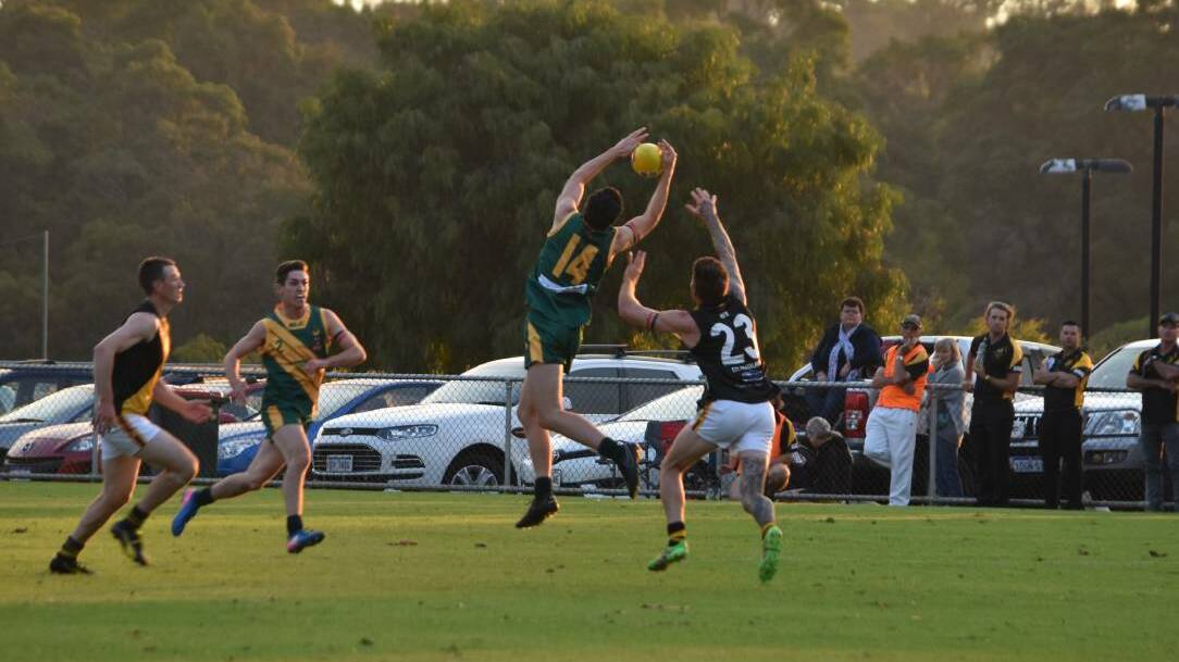 Augusta-Margaret River forwards Jack Hick and Matt Jukes have been pivotal to the Hawks' recent form. Photo: Nicky Lefebvre