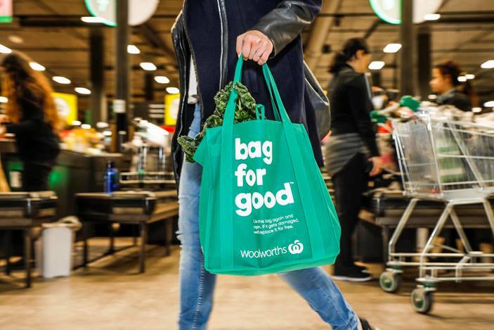The money made from the sale of Woolworths' new reusable bags will fund Junior Landcare grants. Photo: supplied