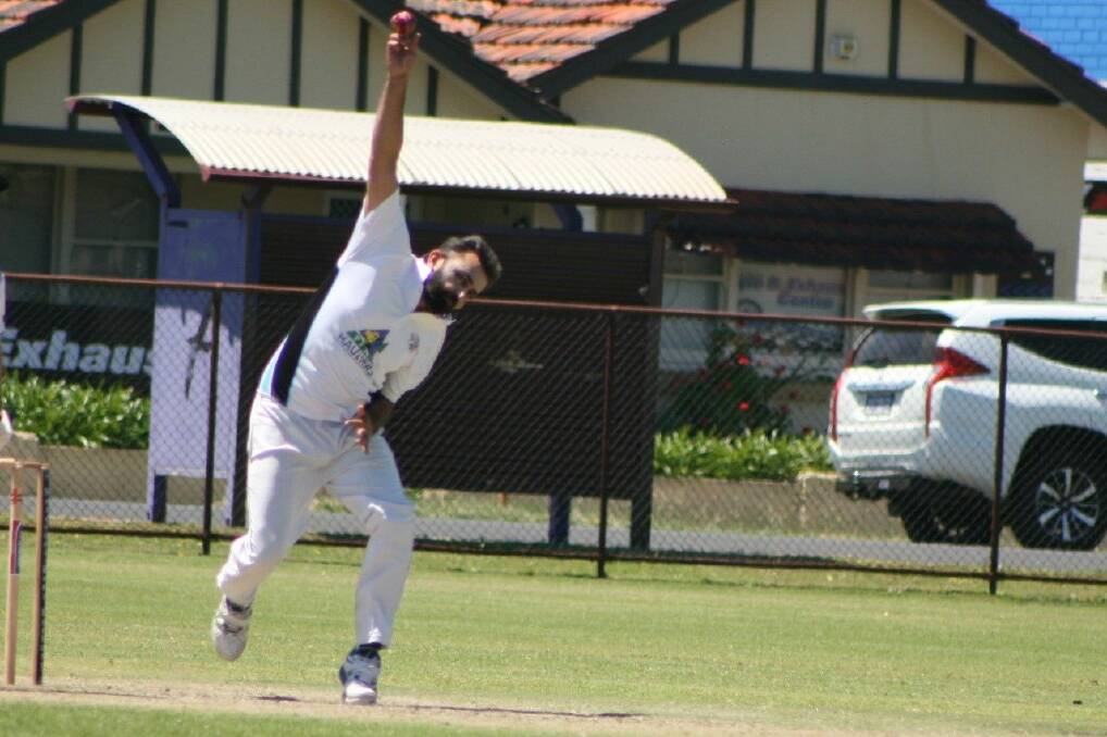 Gagan Sidhu took Collie's only wicket in the C-grade team's T20 loss to Leschenault over the weekend. Photo: supplied