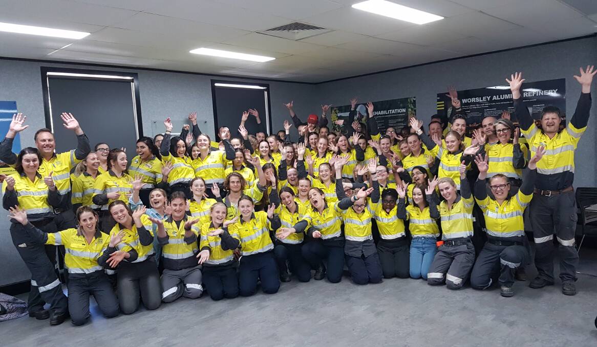 Fifty students from around Collie and Bunbury were given the opportunity to take part in the Worsley Alumina Work Inspirations program in December. Photo supplied.