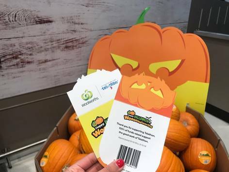 Woolworths is running a Halloween fundraiser to raise money for Telethon. Photo: supplied