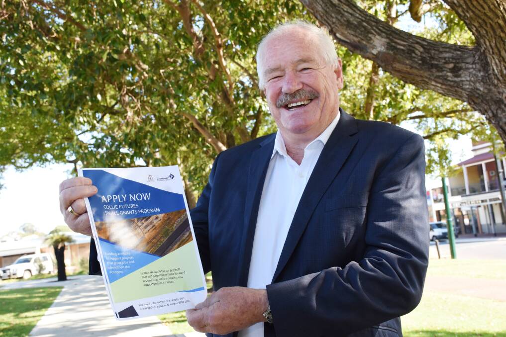 Collie-Preston MLA Mick Murray is urging local businesses to apply for funding under the Collie Futures Small Grants program. Photo: supplied