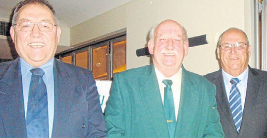 John Vidos (left) will step down as general manager of the South West Football League after 14 years in charge.