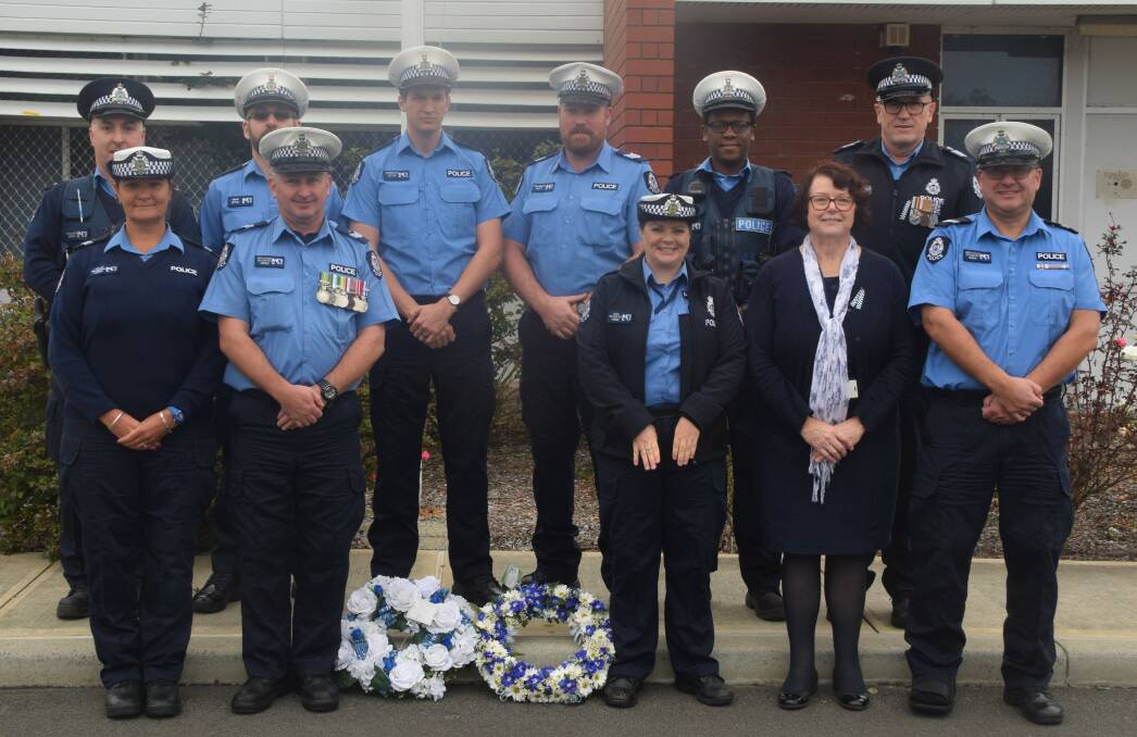Remembering the fallen: Collie Police commemorated National Police Remembrance Day on Saturday, September 29. Photo: Ashley Bolt.