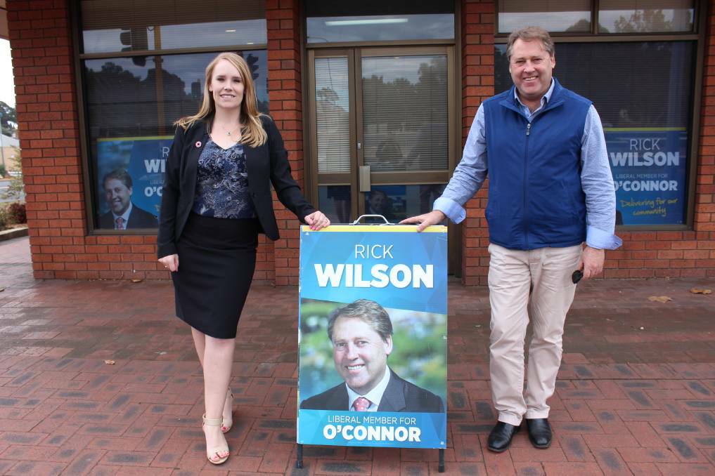 O'Connor MP Rick Wilson outside his Collie office.