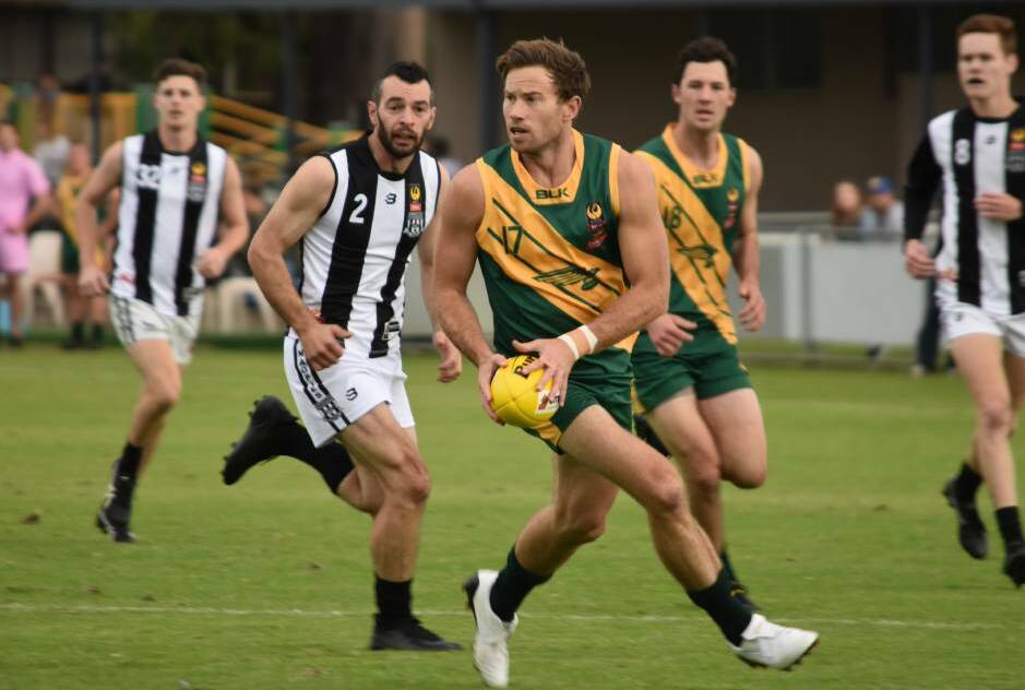 Augusta Margaret River will hope its potent forward line continues to fire against Carey Park. Photo: Nicky Lefebvre