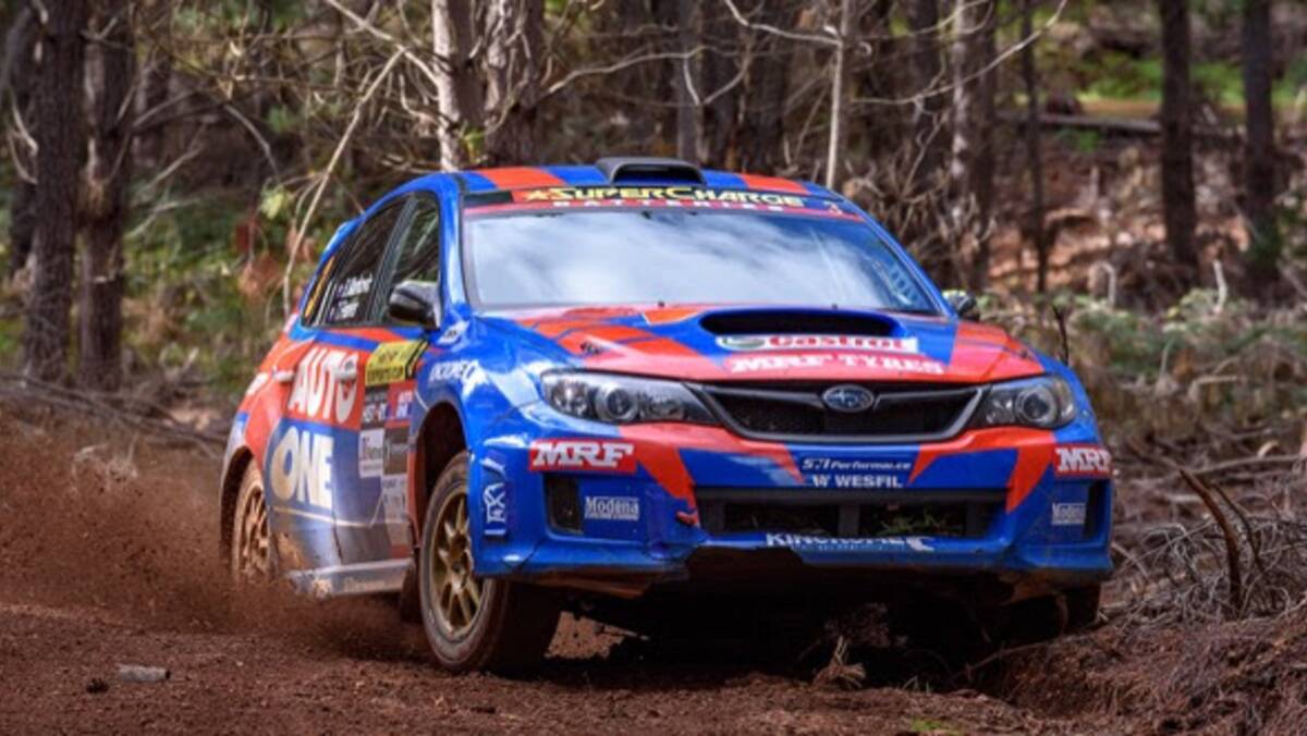Rally fever takes to the Collie bush for fierce competition: Make Smoking History Experts Rally Cup Winners Markovic / Feaver in their Subaru rally car over the weekend. Credit: CMR Photographic. 
