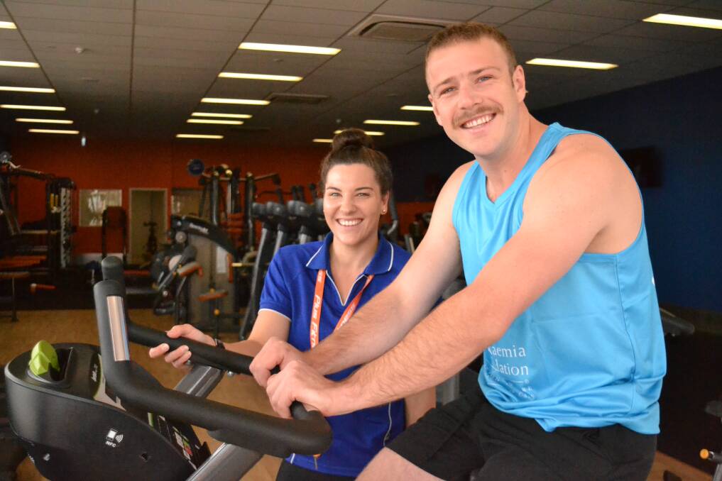 Collie Plus Fitness 24/7 manager Teagan Roney and Shaun Pianta are encouraging the community to come and participate in the 24 hour bike ride. Photo: Breeanna Tirant 