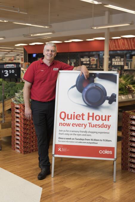  Coles state general manager Pat Zanetti at a Coles Quiet Hour store. Image supplied. 