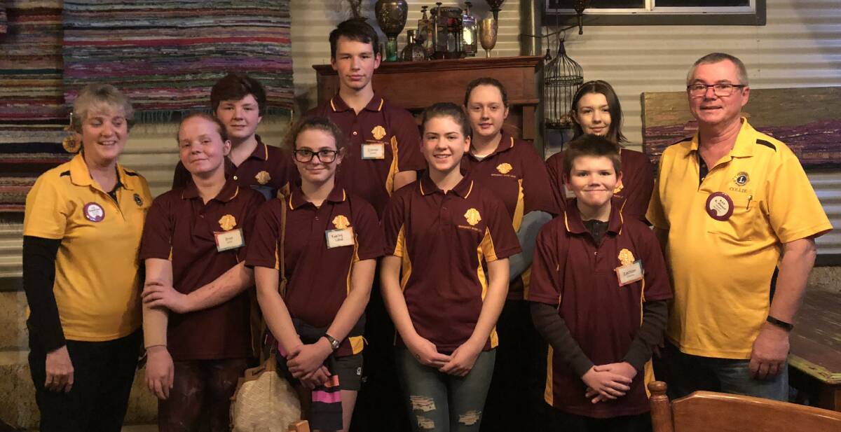 Collie's Leo Club at Waroona on Monday night. Photo: supplied 