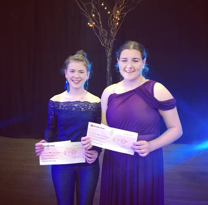 Festiv Arty Performing Arts Competition runner-up Shae Digney and winner Kate Pinneri. Photo: supplied