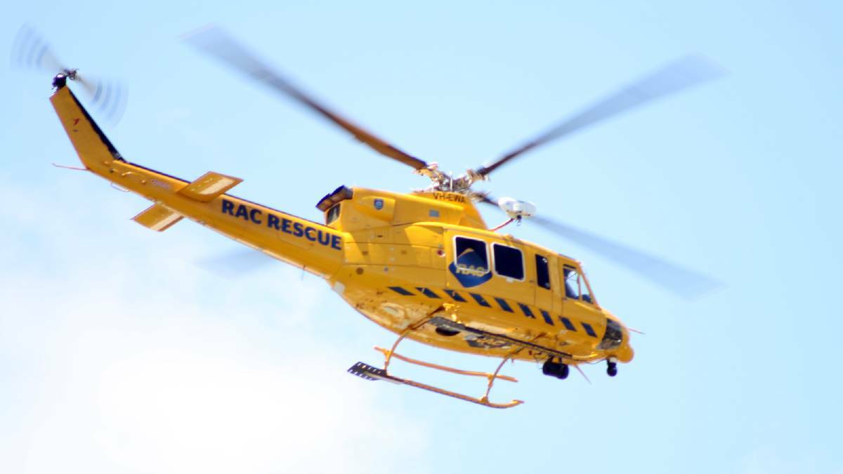 Woman airlifted to hospital following car accident
