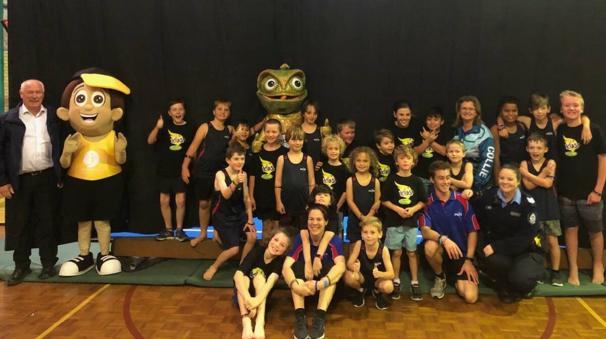 Minister for Sport and Recreation Mick Murray visited the Collie PCYC to launch the FreeG Kids program. Photo: supplied