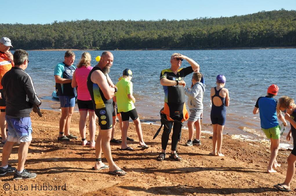 The morning events will include a kid's trystar triathlon, sprint and enticer distances. Photo: Lisa Hubbard. 