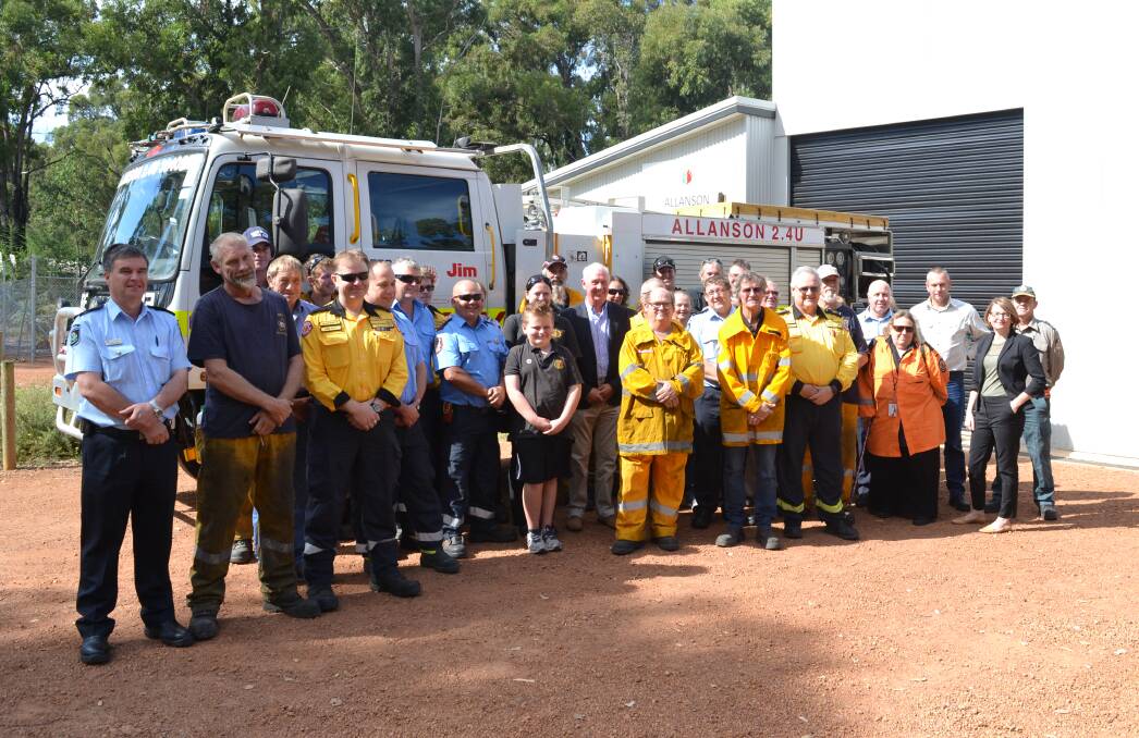 Emergency Services minister Francis Logan visited the Allanson Fire Brigade meeting on Sunday. Photo: Breeanna Tirant 