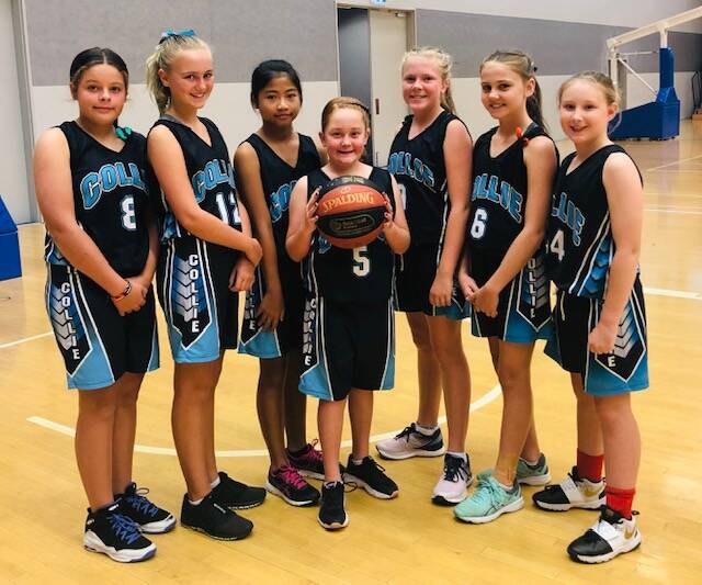 The U13 teams was a group of seven girls and only three of these had previously played in this type of competition. Photo: supplied. 