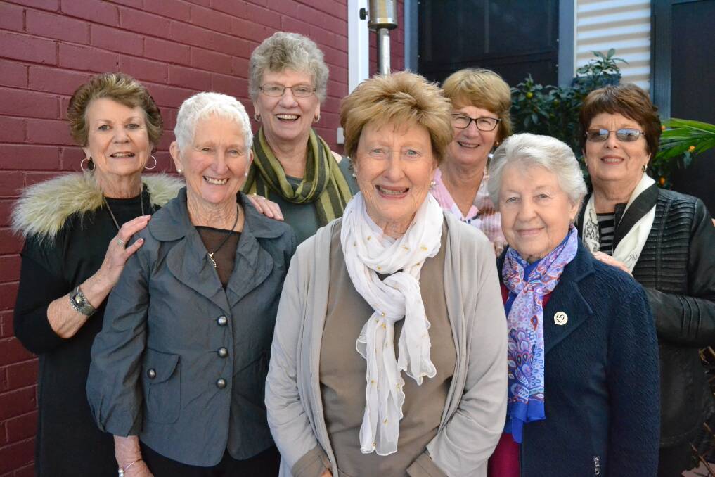 Margaret O'Brien, Joan Quinn, Veronica Robinson, Lorna Walker, Jan Jones, Joy Davey and Marilyn Tipping celebrated at Jax Diner. Photo: Breeanna Tirant 