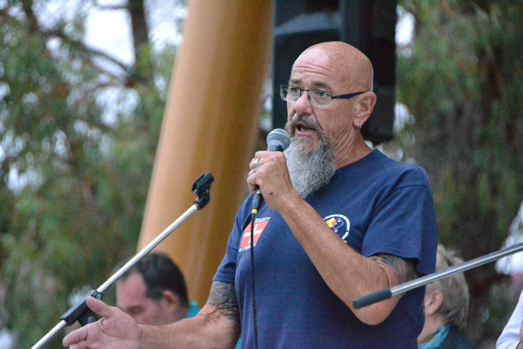 AMWU state secretary Steve McCartney said they would be forming a committee with anyone interested to leave their name and contact details behind at the meeting, or to get in touch. Photo: Breeanna Tirant 