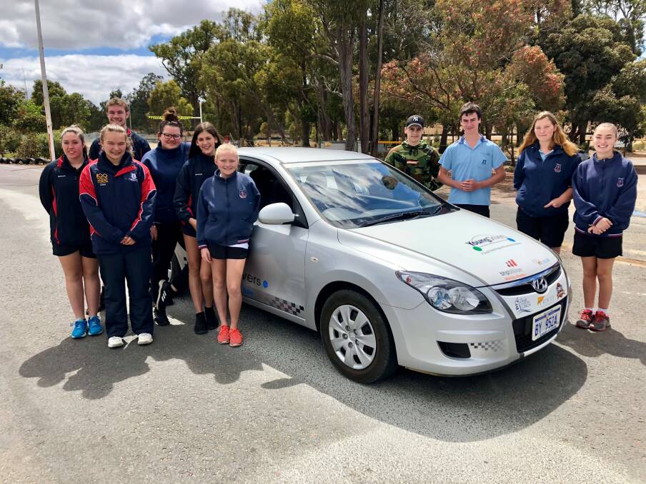 Collie Senior High School Young Driver Development Program participants at the
completion of the program. Photo: supplied