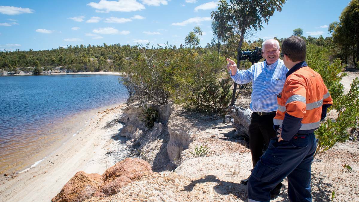 In March last year, Collie-Preston MLA Mick Murray said he didn’t want to see Collie locals risking their lives by using Lake Kepwari before it was safe and ready. Photo: Jeremy Hedley.
