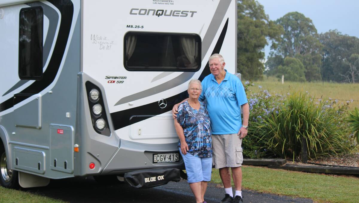 ACTIVE: Ray and Lorraine Gardner always check their My Health Record as well as their motorhome before setting off on their travels.