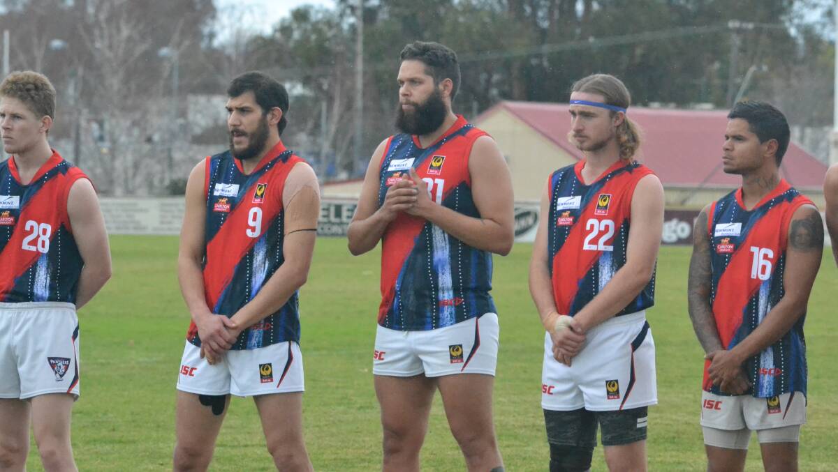 Carey Park Football Club proudly wear their Indigenous jumper in 2019.