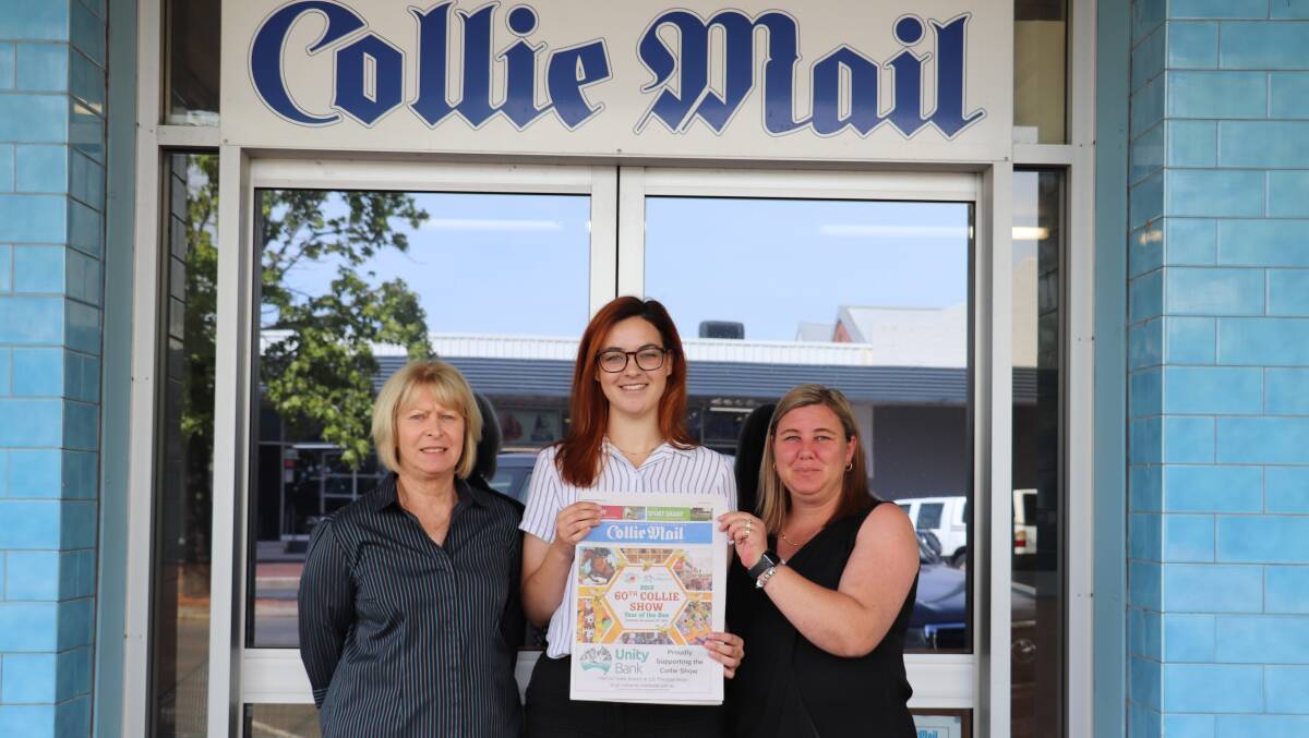Collie Mail staff Margaret Mitchell, Taylar Amonini and Angela Fleay.