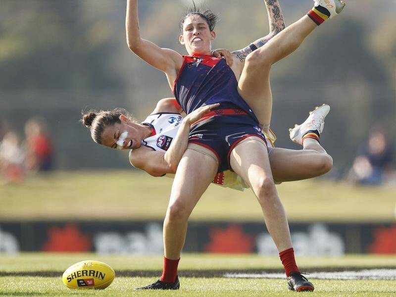 The Adelaide Crows have swamped the Melbourne Demons 68-8 in the latest round of the AFLW.