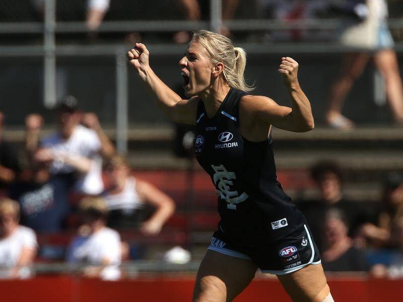 Katie Loynes has been co-captain of Carlton's AFLW side for 2020.