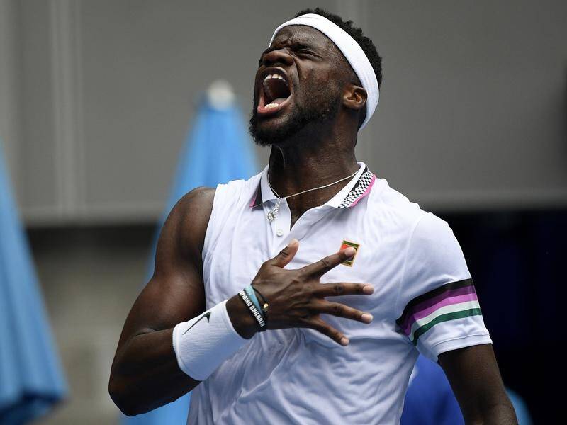 American Frances Tiafoe secured the shock result in men's second round play at the Australian Open.