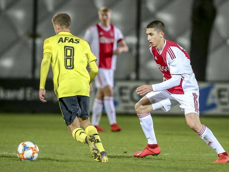 Sebastian Pasquali (r) will join new A-League club Western United from Dutch giant Ajax.