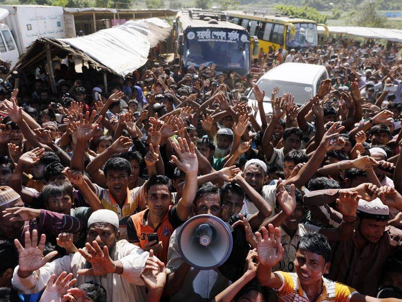 Fearful Rohingya refugees in camps in Bangladesh have refused to be repatriated to Myanmar.