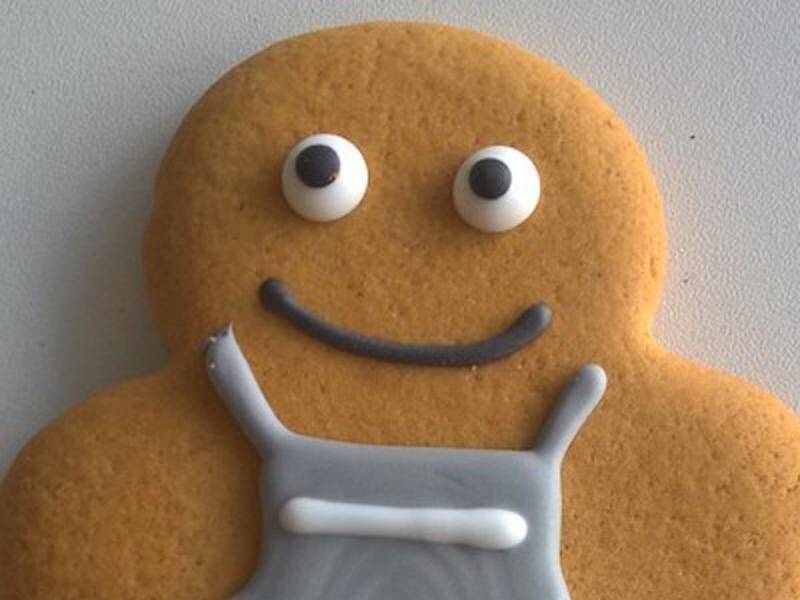 A design for a new gender-neutral "gingerbread person" to be sold by a British supermarket chain.