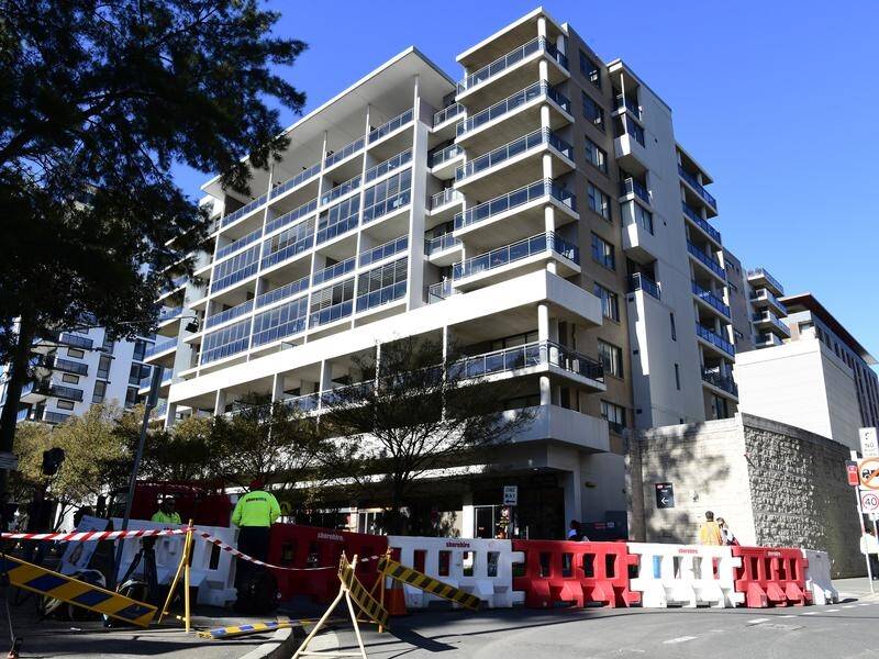 A 2017 report prepared for a neighbouring building's developer found cracking in Mascot Towers.