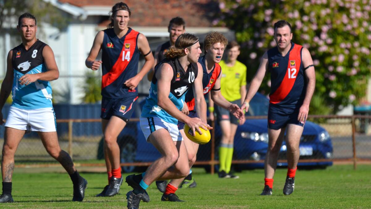 BREAKING FREE: Kolbee Fleay starred for Collie against Carey Park in this year's Anzac Day clash.