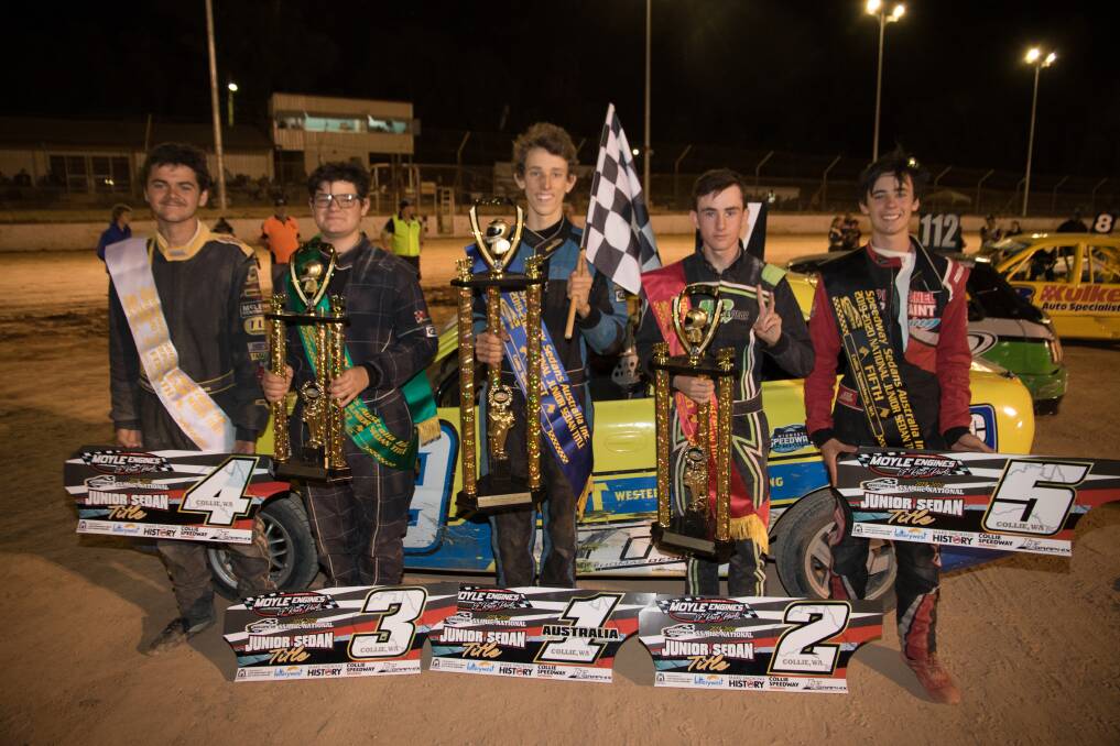 Winners are grinners: The winners of the SSA National Junior Sedan Title event. Photo: Blake Jones Photography.