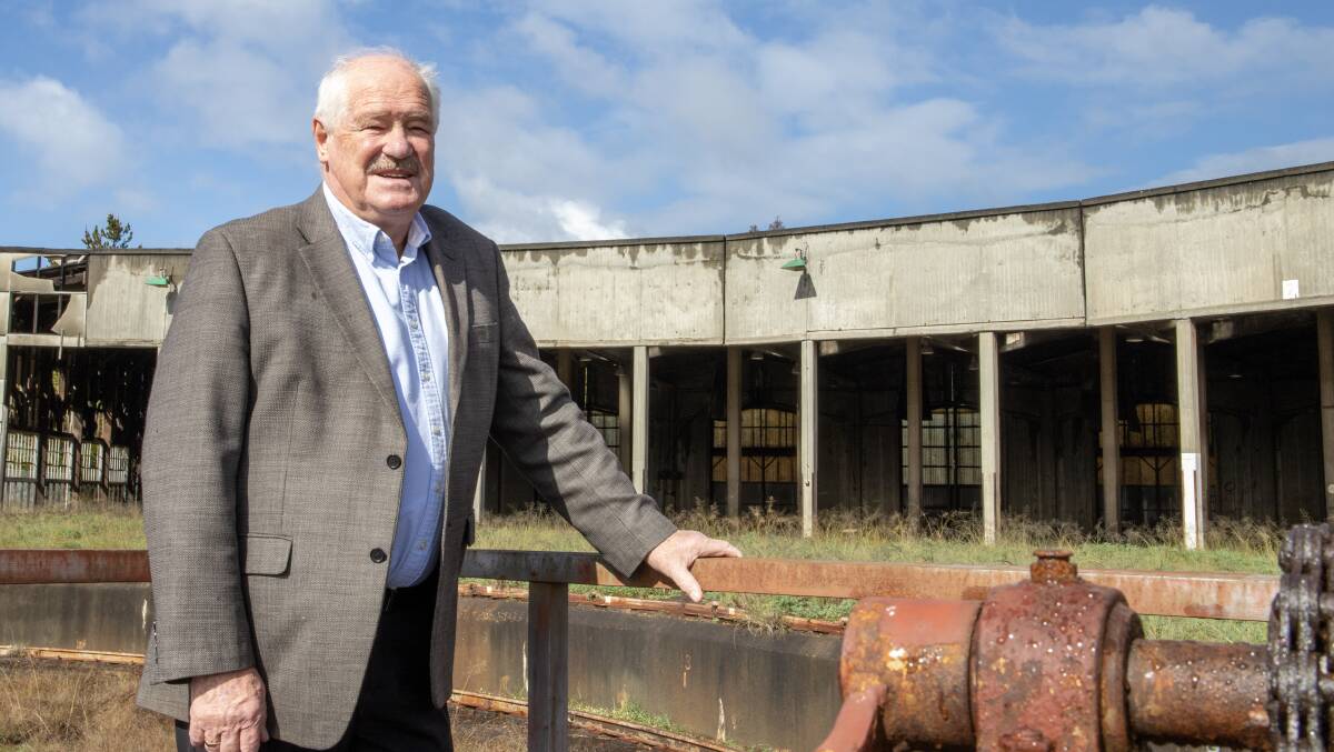 Rousing roundhouse: Mick Murray said he was delighted a local firm gained the restoration contract. Photo: supplied.