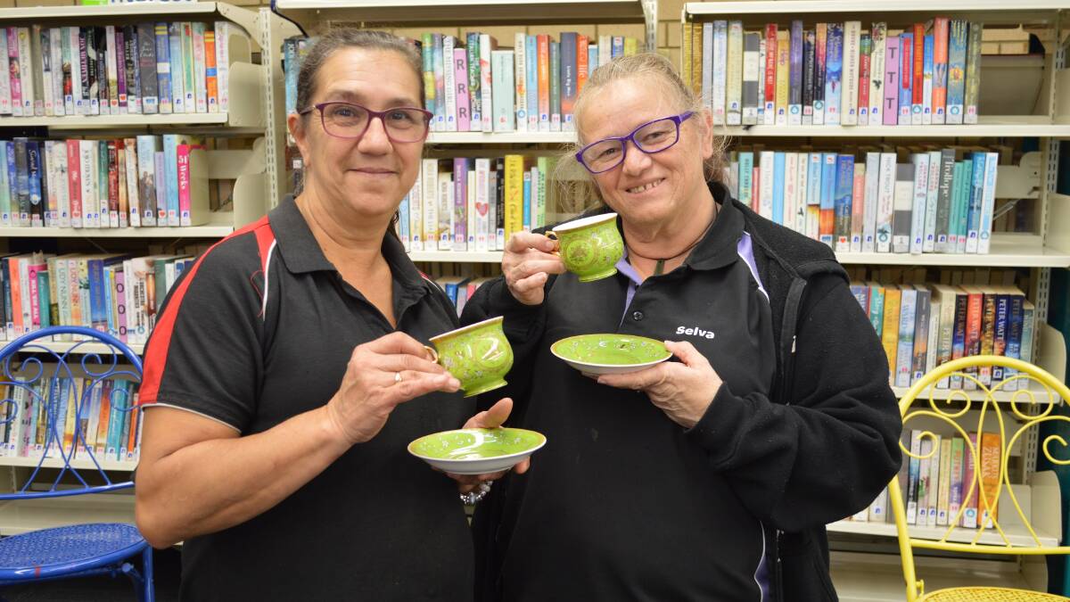 Always something happening: Julie MacIntyre and Selva Dutton at one of Collie Library's many community events. Find out about some of their up-coming events in this week's Round the Town column. Photo: Taylar Amonini.
