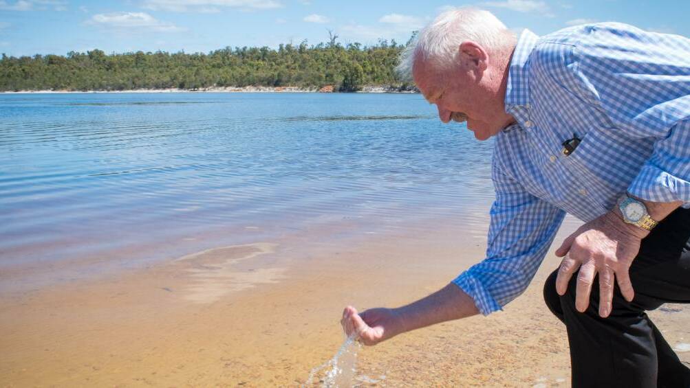 Election pledge: Collie-Preston MLA Mick Murray said the State Government was working to ensure the river system was kept healthy. Photo: Jeremy Hedley. 