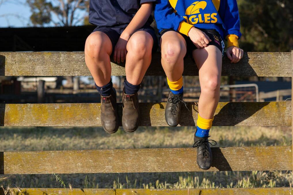 On your marks: The 2019 Sheep Fest will see the first Farmer Vs Footballer Farm Boot Foot Race contested. Photo: supplied.