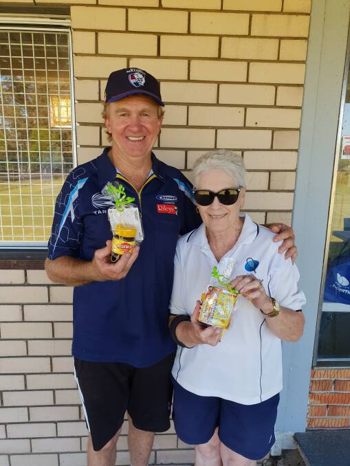 Happy little Vegemites: Australia Day competition winners Peter Jackson and Wendy Burgess. Photo: supplied.