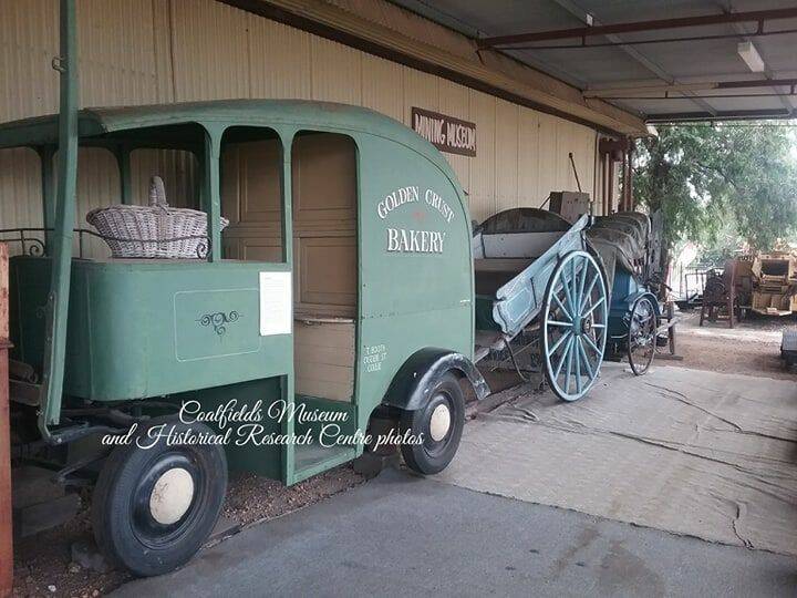 Bake in the day: The Golden Crust bakery cart at the Coalfields Museum. Photo: Coalfields Museum.