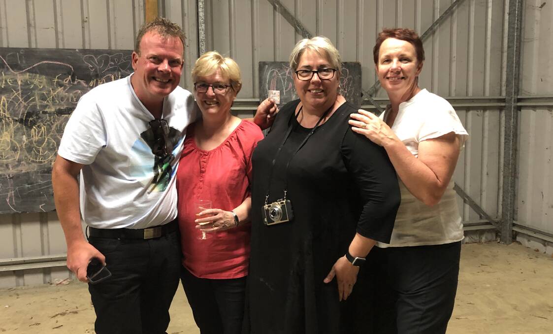 Thanks to locals: At the Business Big Bash in Darkan were contributing businesses owners Craig Flintoff, Lehua Chiswell, Caroline Telfer and Pam Stockley. Photo: supplied.
