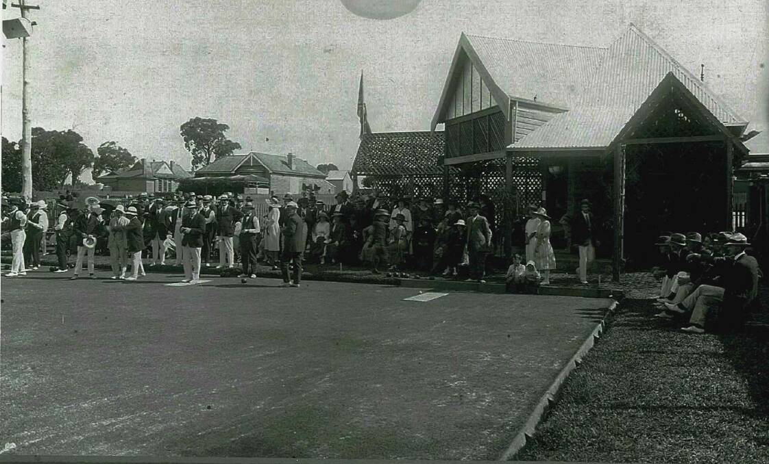 The old club: The Collie Bowling Club premises at Wittenoom Street in 1918. Photo: supplied.