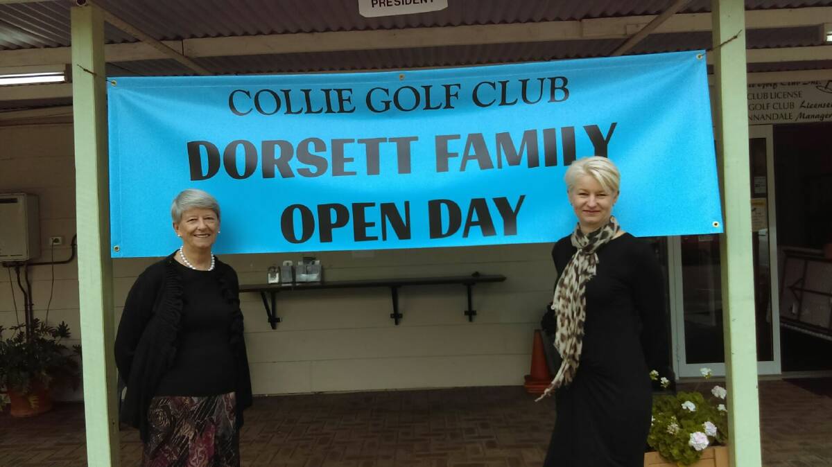 Collie Ladies Open Day: Sponsors Lorna Dorsett and daughter Paula representing the Dorsett family who have a long involvement with the Collie Golf Club. Photo: supplied.