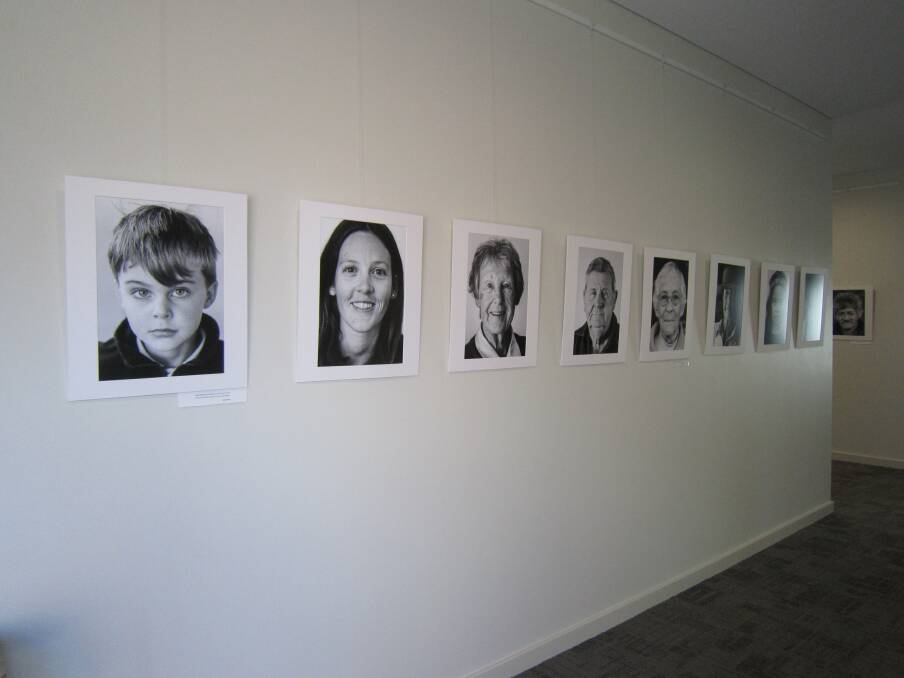 Still showing: Faces of West Arthur portrait exhibition is still on display at the West Arthur CRC. The project was part of the West Arthur Cultural Day. Photo: supplied.