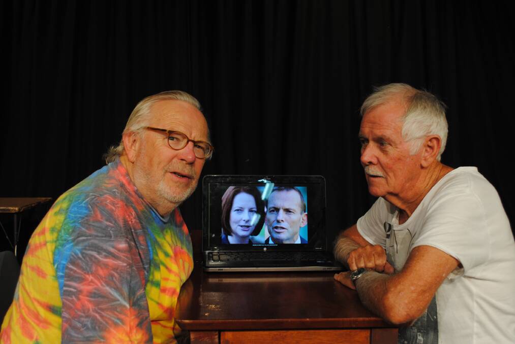 Back to basics: Ted Bull, left, as Mal and former Collie resident Tom Rees as Don in Don Parties On.